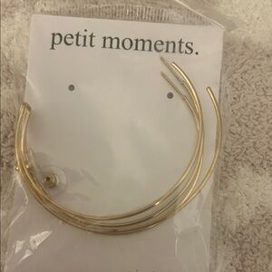 Petit moment large hoop earrings